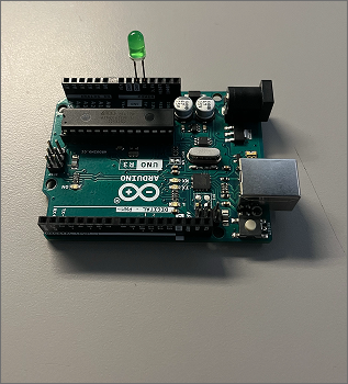 Conneted the LED to pin 13 and GND